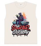 "Stacks on Deck" Sleeveless - Cream - My Store