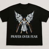 Prayer Over Fear Graphic Oversized Tee - My Store