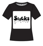 Stacks Drip Logo Tee – Black - My Store