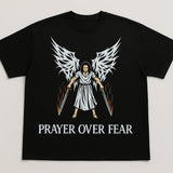 Prayer Over Fear Graphic Oversized Tee - My Store